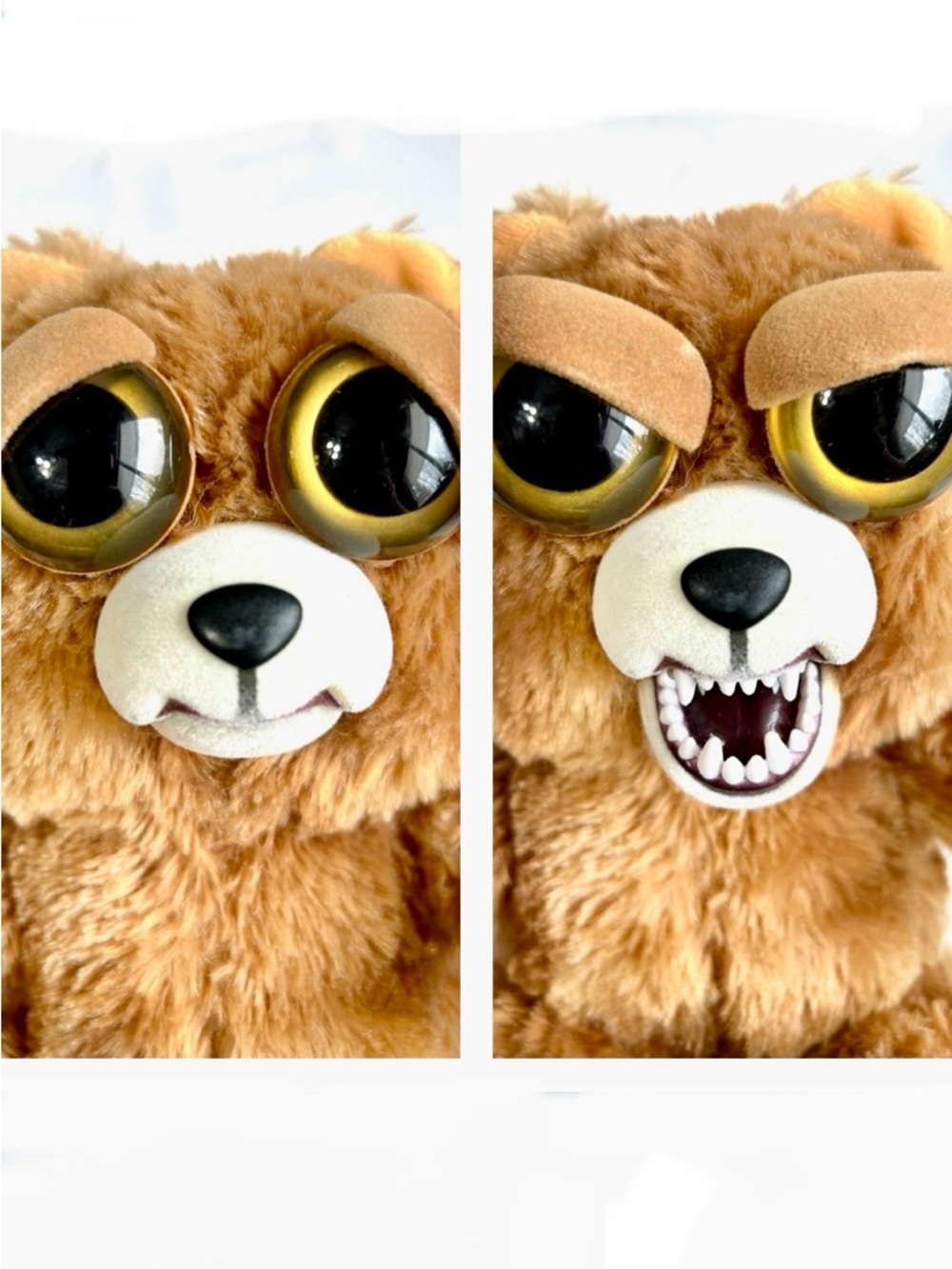 Feisty Pets Sir Growls-A-Lot Happy/Angry Plush Bear 9” Stuffed With An Attitude!